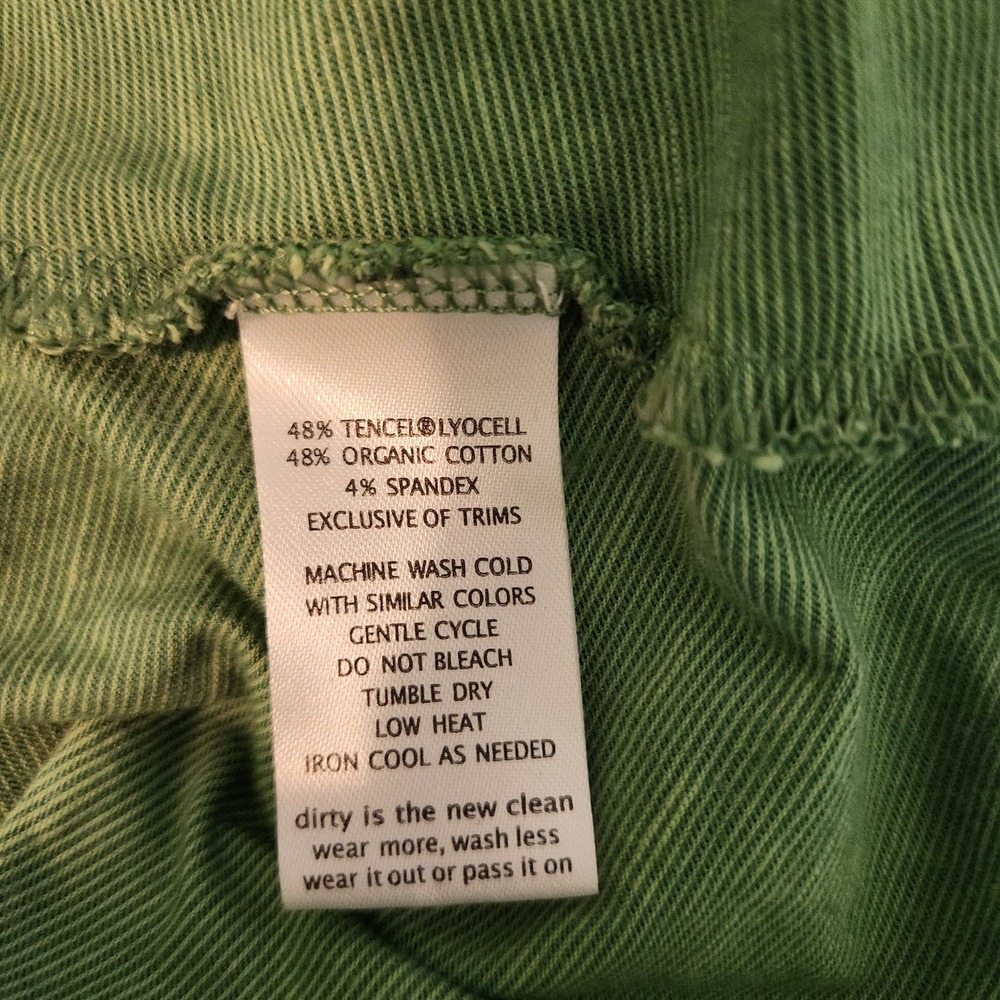 Toad&Co Dress Green Floral Tencel Organic Cotton Casual Belted Midi Medium - Picture 7 of 7